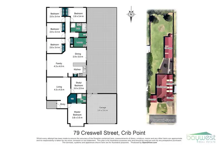 Floorplan of Homely house listing, 79 Creswell Street, Crib Point VIC 3919