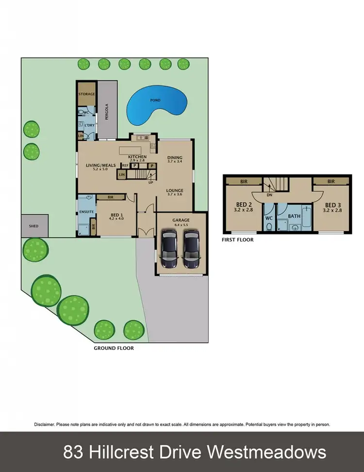 Floorplan of Homely house listing, 83 Hillcrest Drive, Westmeadows VIC 3049
