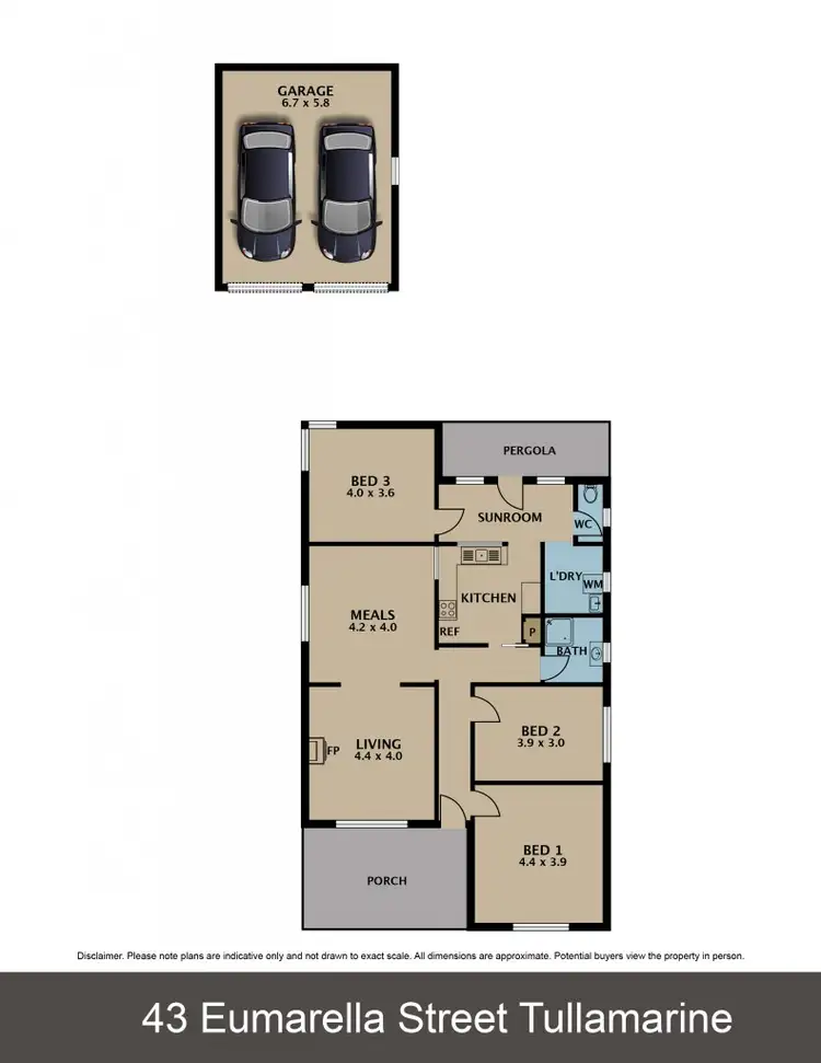 Floorplan of Homely house listing, 43 Eumarella Street, Tullamarine VIC 3043
