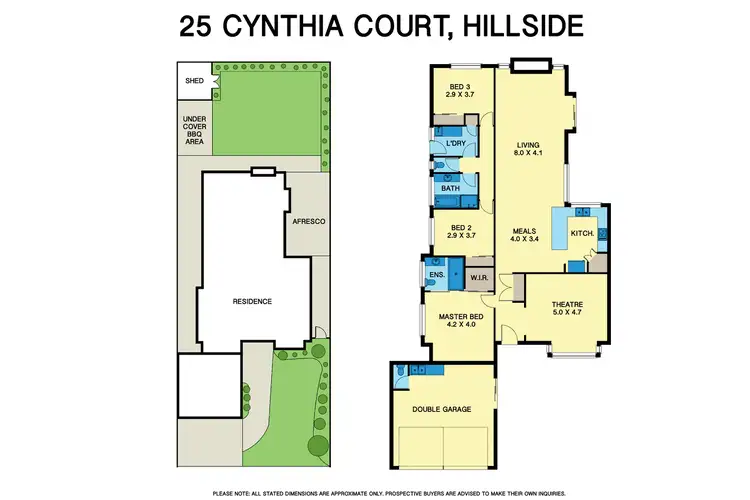 Floorplan of Homely house listing, 25 Cynthia Court, Hillside VIC 3037