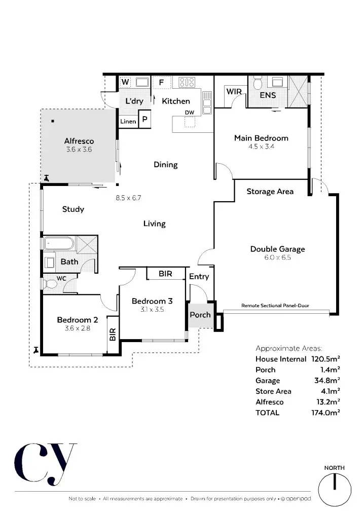 Floorplan of Homely villa listing, 319A Cape Street, Yokine WA 6060