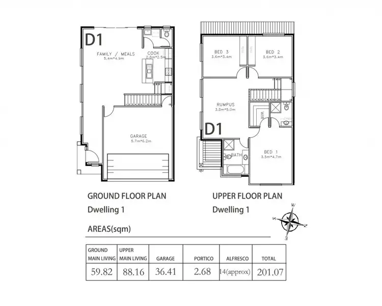 Floorplan of Homely house listing, Res 1 to 3/719 Lower North East Road, Paradise SA 5075