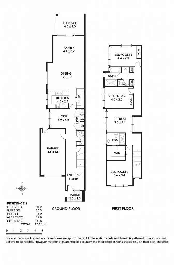 Floorplan of Homely house listing, 8A, 8B & 8C Fairleigh Avenue, Modbury North SA 5092