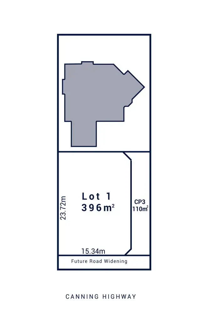 Floorplan of Homely land listing, Lot 1, 808 Canning Highway, Applecross WA 6153