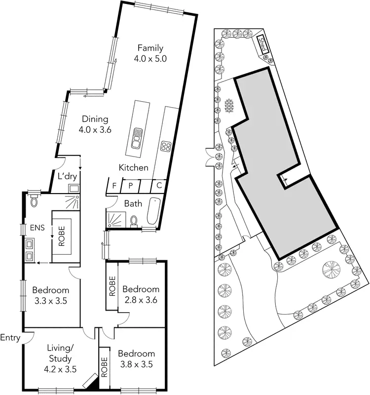 Floorplan of Homely house listing, 44 Park Crescent, Williamstown VIC 3016
