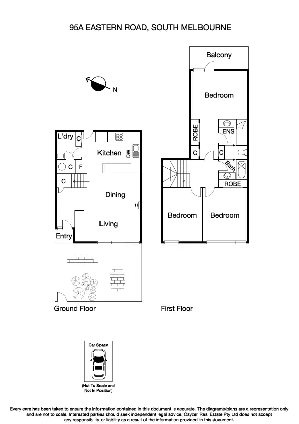 Floorplan of Homely house listing, 95A Eastern Road, South Melbourne VIC 3205