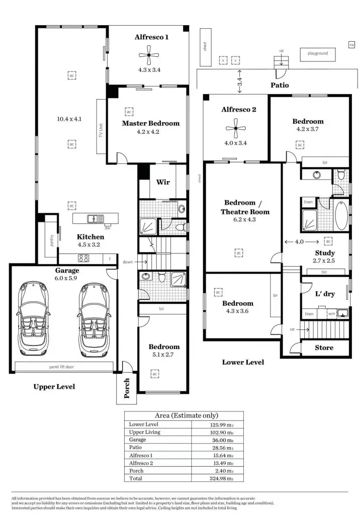 Floorplan of Homely house listing, 45B Flinders Drive, Valley View SA 5093