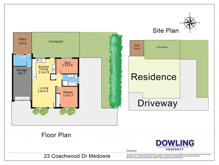 Floorplan of Homely unit listing, 1/23 Coachwood Drive, Medowie NSW 2318