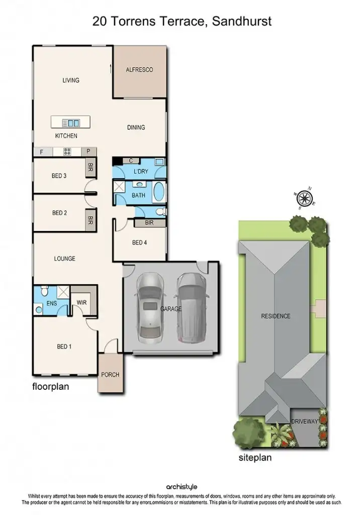 Floorplan of Homely house listing, 20 Torrens Terrace, Sandhurst VIC 3977