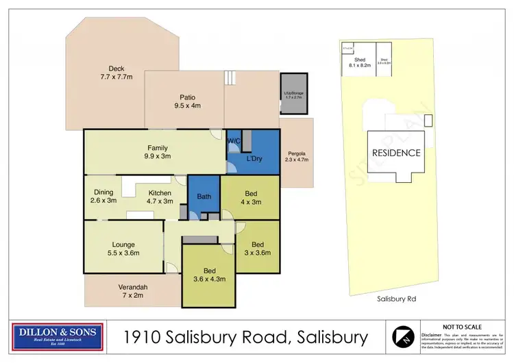 Floorplan of Homely rural property listing, 1910 Salisbury Road, Dungog NSW 2420