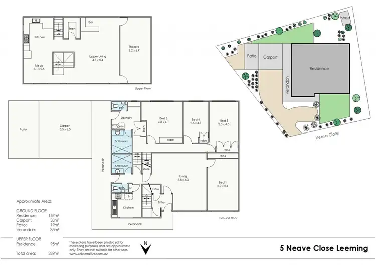 Floorplan of Homely house listing, 5 Neave Close, Leeming WA 6149