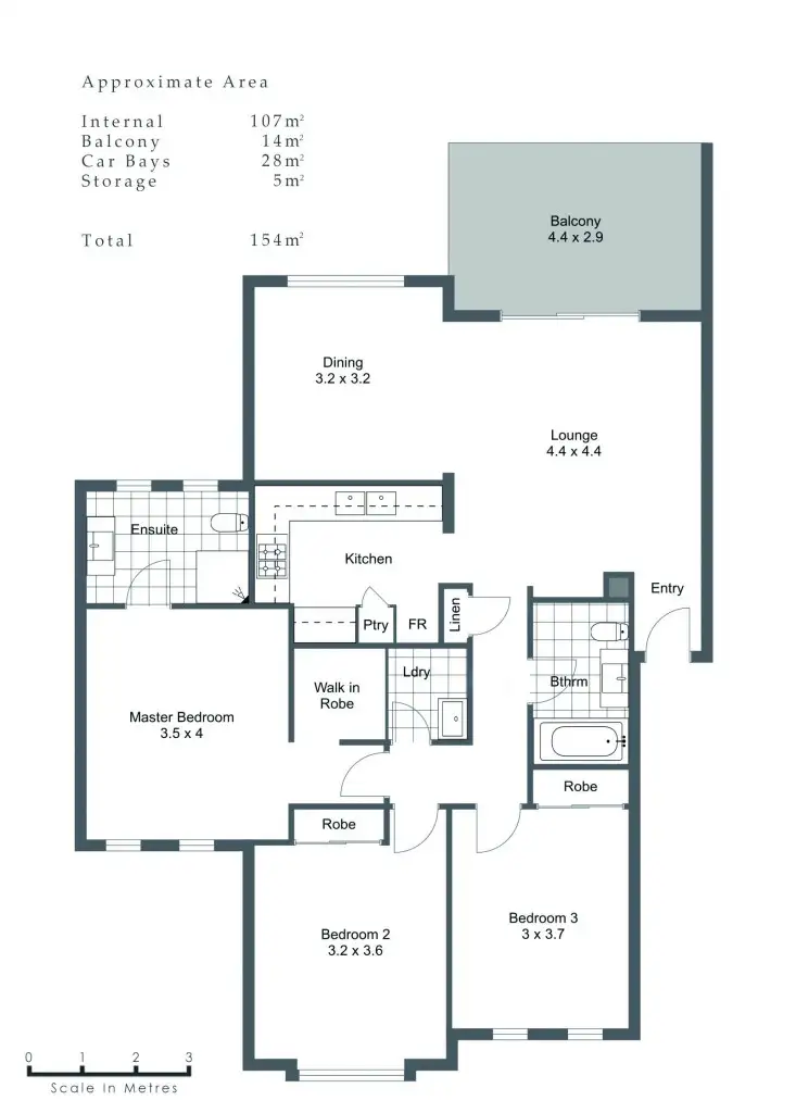 Floorplan of Homely apartment listing, 5/25 Hardy Street, South Perth WA 6151