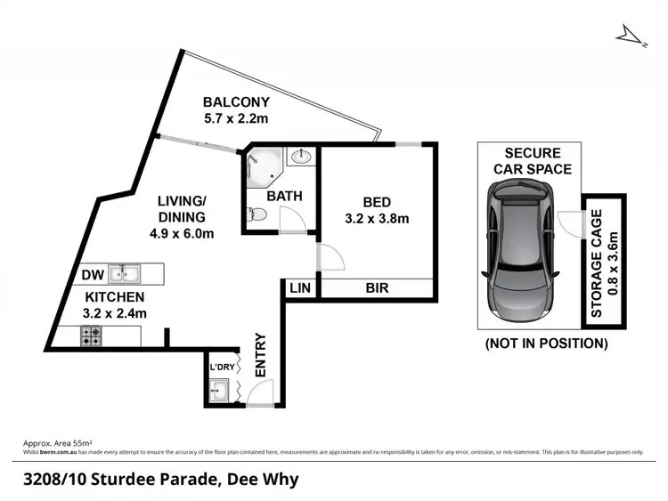 Floorplan of Homely apartment listing, 3208/10 Sturdee Parade, Dee Why NSW 2099