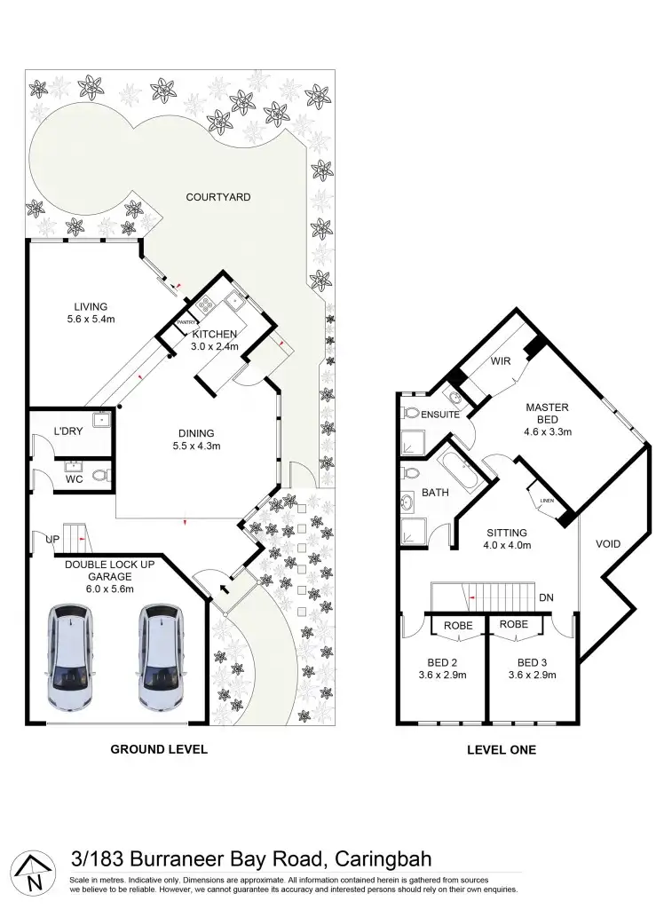 Floorplan of Homely townhouse listing, 3/183 Burraneer Bay Road, Caringbah South NSW 2229