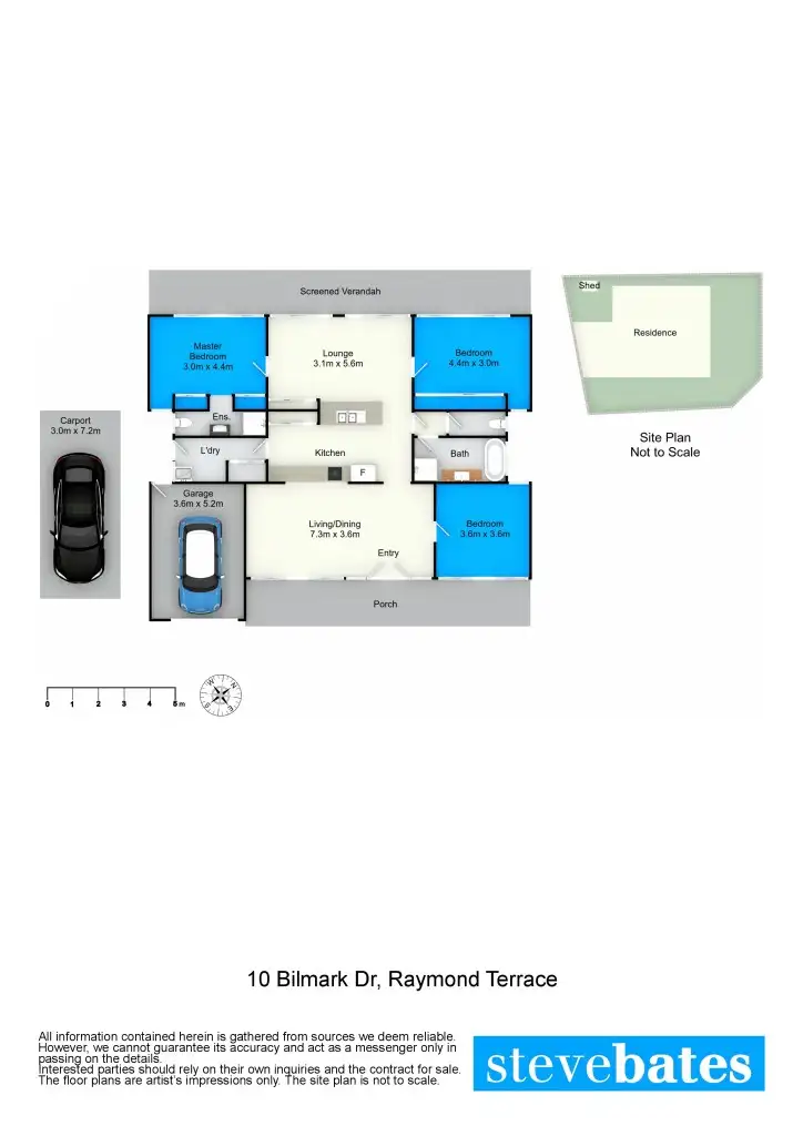Floorplan of Homely house listing, 10 Bilmark Drive, Raymond Terrace NSW 2324