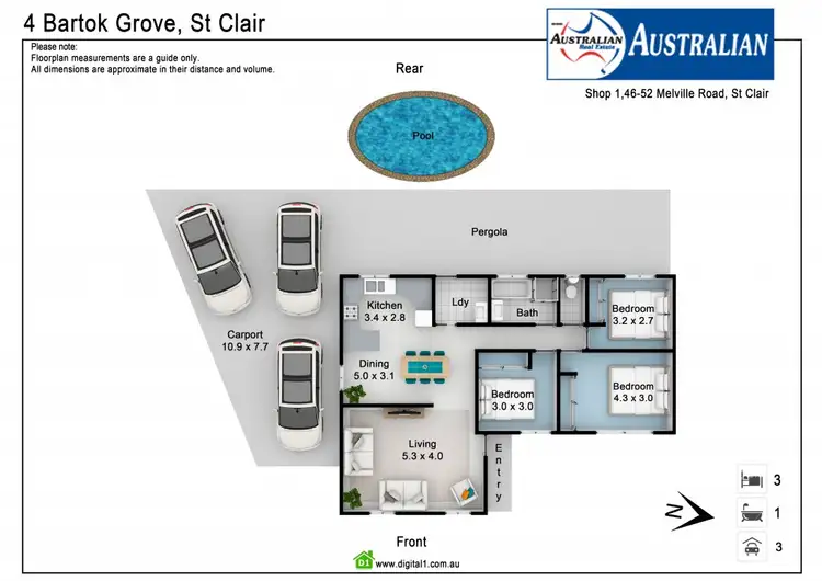 Floorplan of Homely house listing, 4 Bartok Grove, St Clair NSW 2759