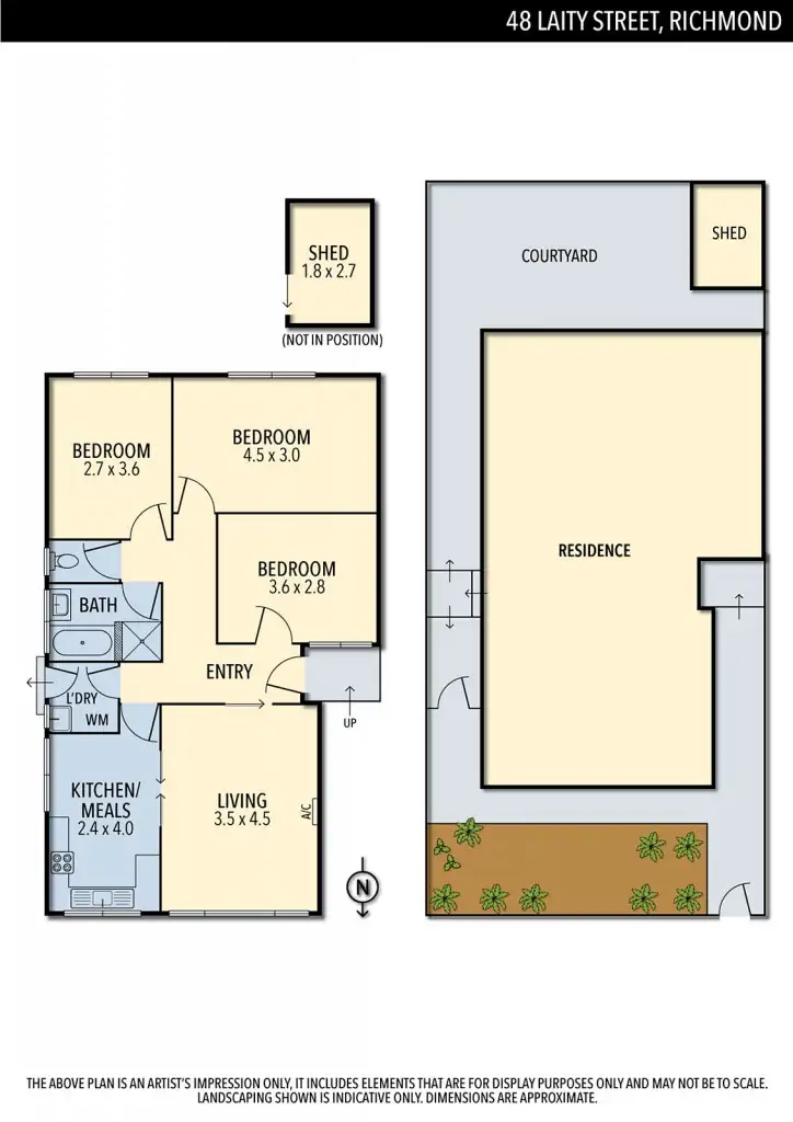 Floorplan of Homely house listing, 48 Laity Street, Richmond VIC 3121
