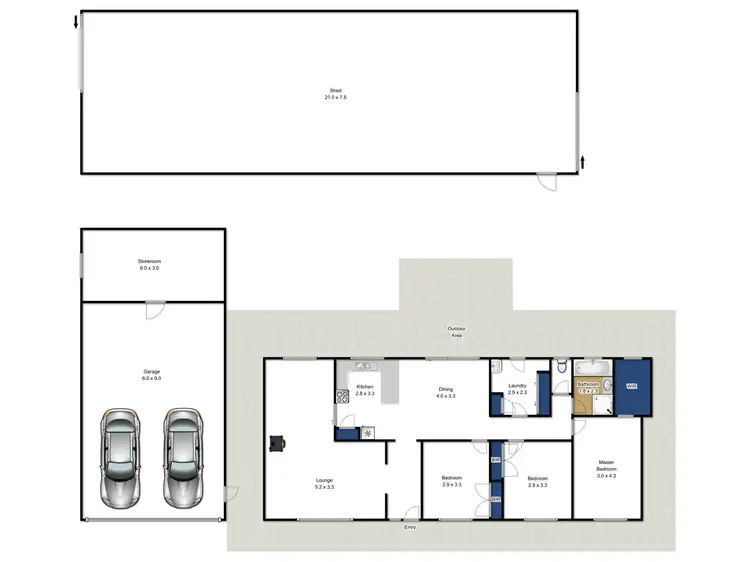 Floorplan of Homely house listing, 40 Travoyers Road, Toongabbie VIC 3856