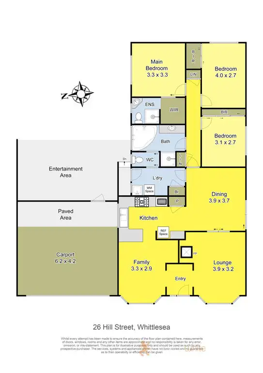 Floorplan of Homely house listing, 26 Hill Street, Whittlesea VIC 3757
