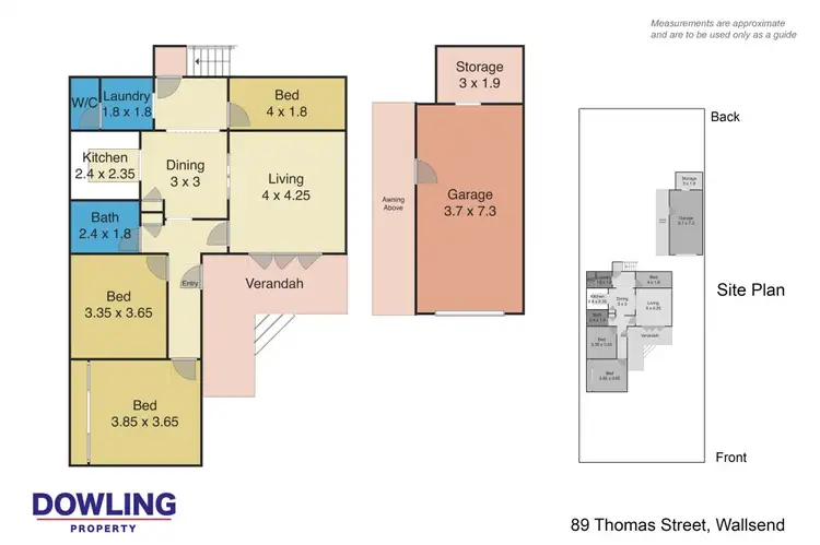 Floorplan of Homely house listing, 89 Thomas Street, Wallsend NSW 2287
