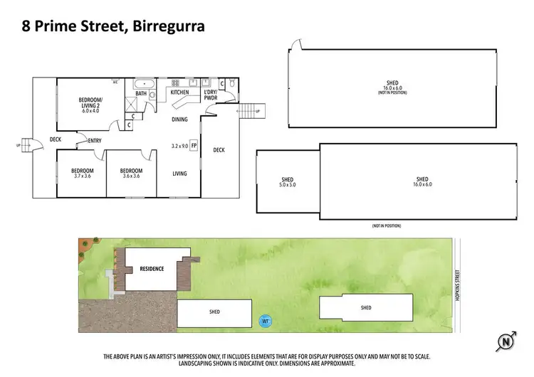 Floorplan of Homely house listing, 8 Prime Street, Birregurra VIC 3242