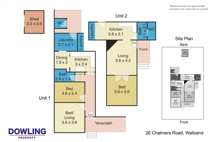 Floorplan of Homely house listing, 26 Chalmers Road, Wallsend NSW 2287