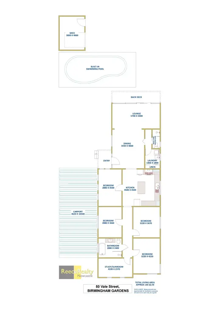 Floorplan of Homely house listing, 50 Vale Street, Birmingham Gardens NSW 2287