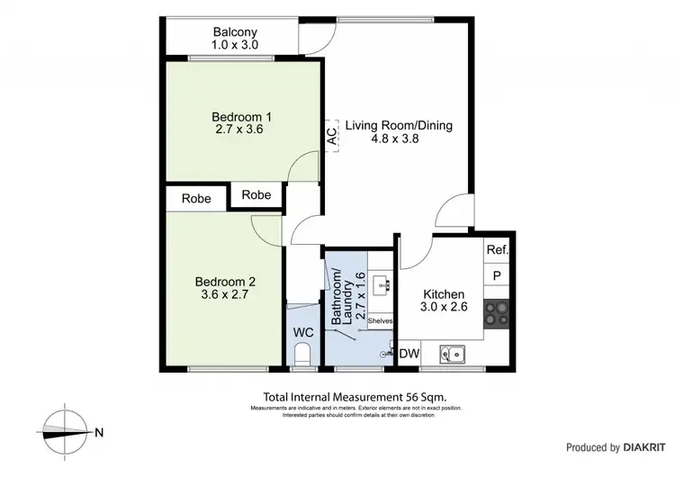 Floorplan of Homely apartment listing, 4/705 Barkly Street, West Footscray VIC 3012