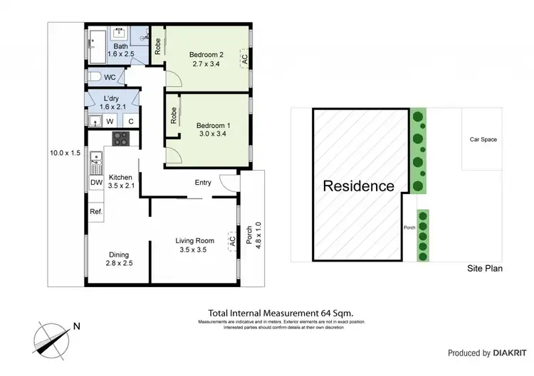 Floorplan of Homely unit listing, 3/10 Hatfield Court, West Footscray VIC 3012