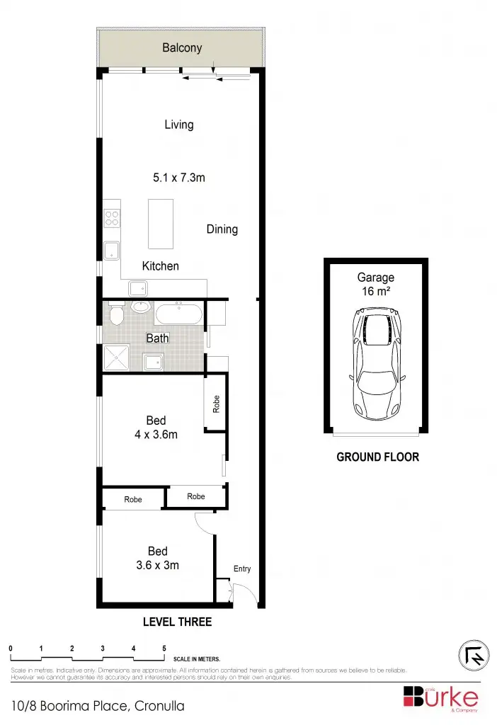 Floorplan of Homely unit listing, 10/8 Boorima Place, Cronulla NSW 2230