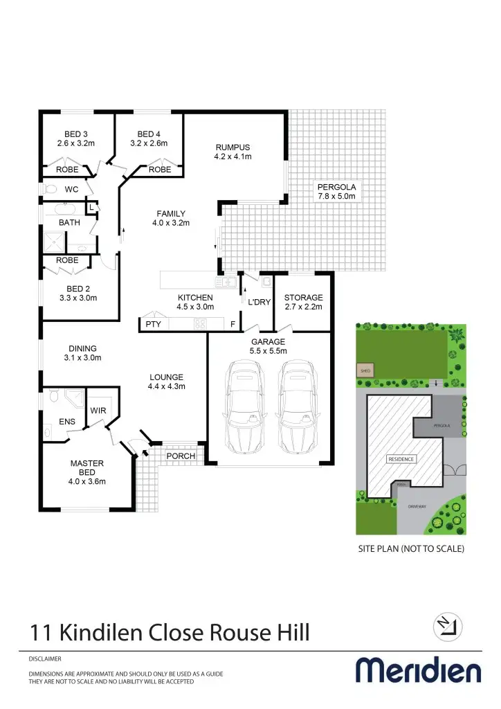 Floorplan of Homely house listing, 11 Kindilen Close, Rouse Hill NSW 2155