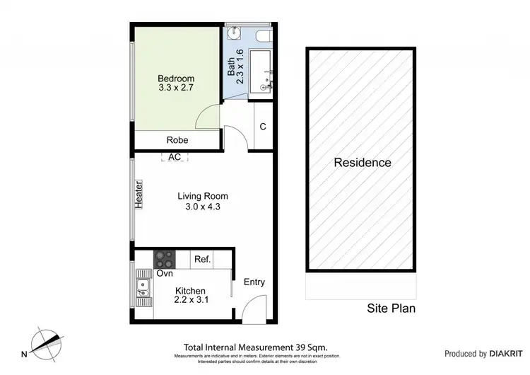 Floorplan of Homely apartment listing, 7/97 Cowper Street, Footscray VIC 3011
