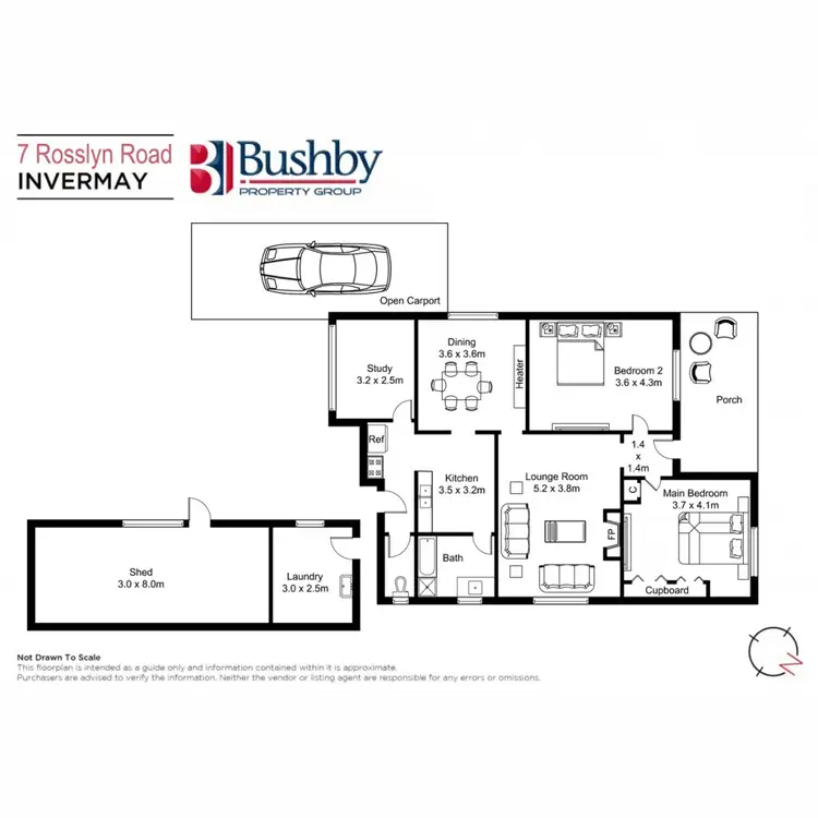 Floorplan of Homely house listing, 7 Rosslyn Road, Invermay TAS 7248
