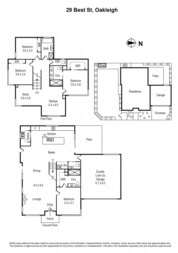 Floorplan of Homely townhouse listing, 29 Best Street, Oakleigh VIC 3166
