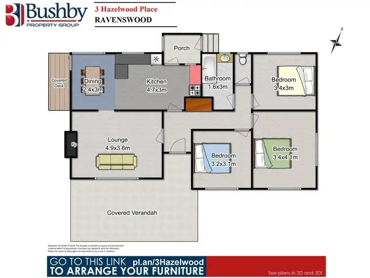 Floorplan of Homely house listing, 3 Hazelwood Parade, Ravenswood TAS 7250