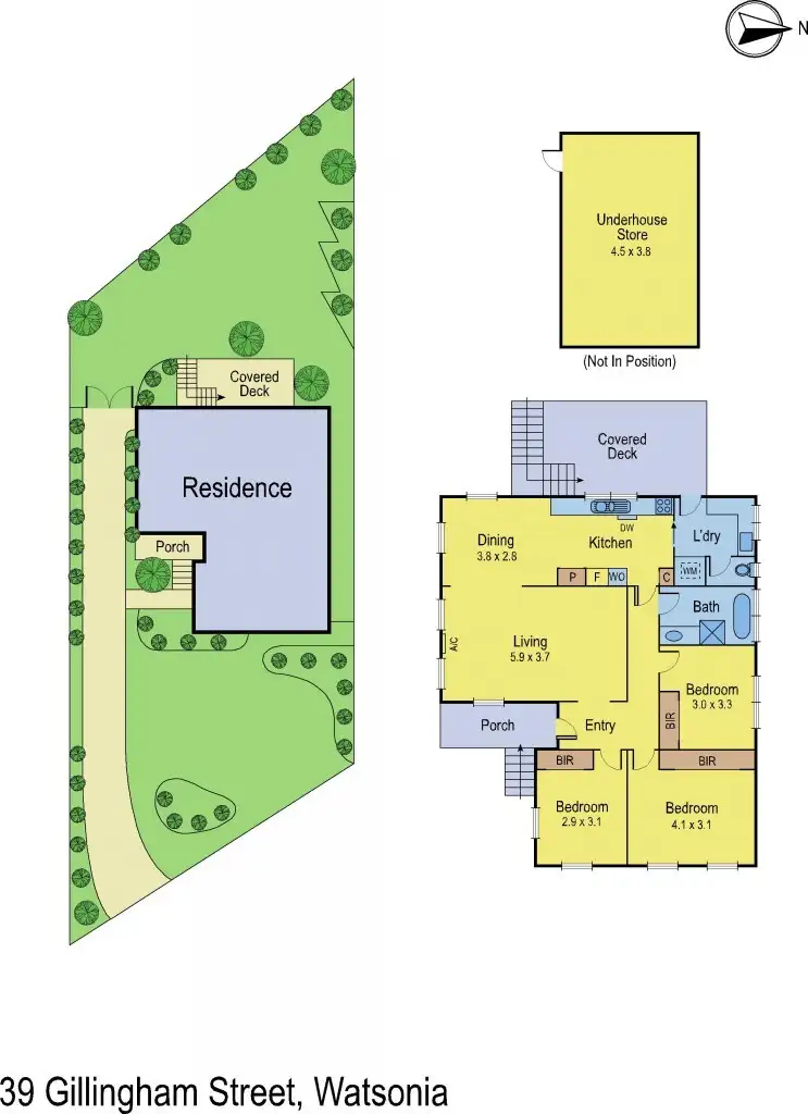 Floorplan of Homely house listing, 39 Gillingham Street, Watsonia North VIC 3087