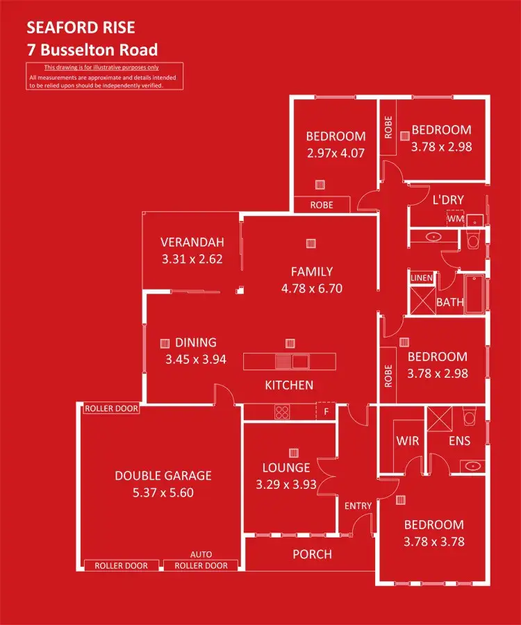Floorplan of Homely house listing, 7 Busselton Road, Seaford Rise SA 5169