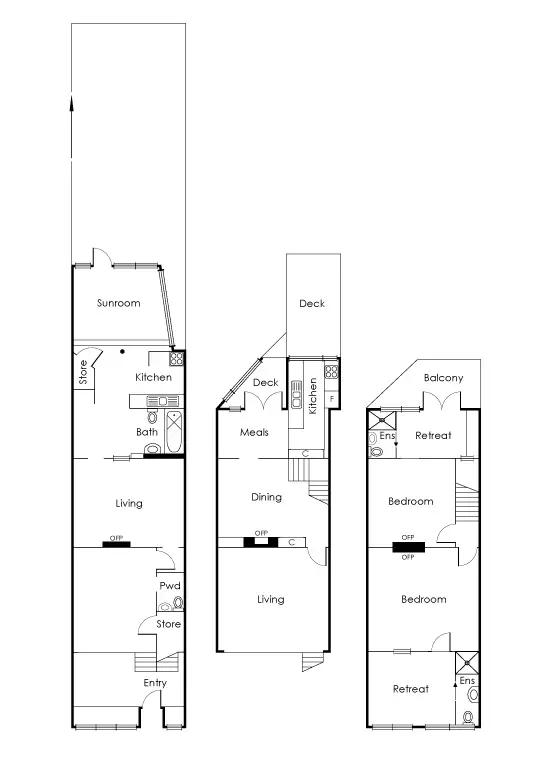 Floorplan of Homely house listing, 3 Jika Place, Richmond VIC 3121