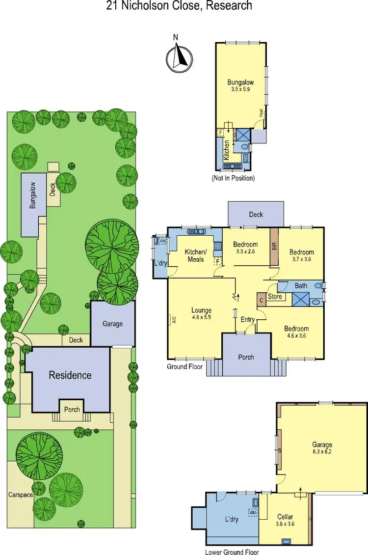 Floorplan of Homely house listing, 21 Nicholson Close, Research VIC 3095