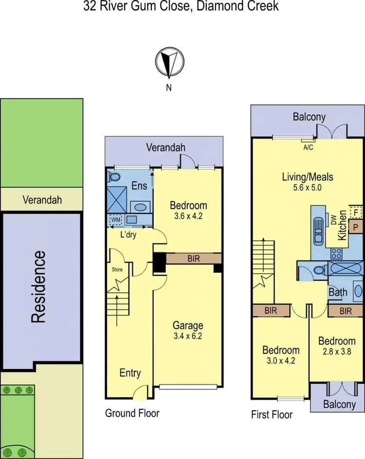 Floorplan of Homely house listing, 32 River Gum Close, Diamond Creek VIC 3089