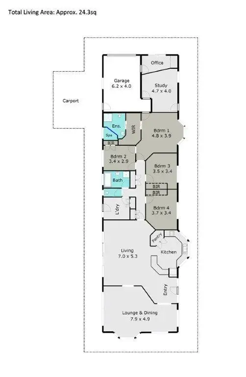 Floorplan of Homely house listing, 171 Cherry Flat Road, Ballarat VIC 3350