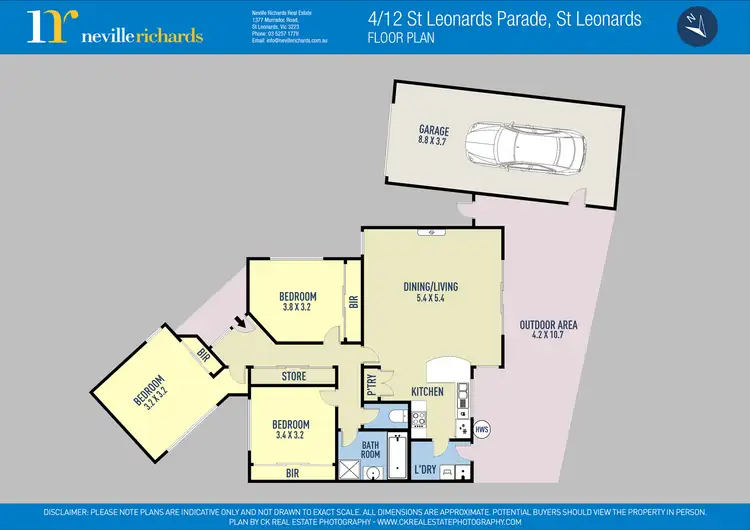 Floorplan of Homely townhouse listing, 4/12 St Leonards Parade, St Leonards VIC 3223