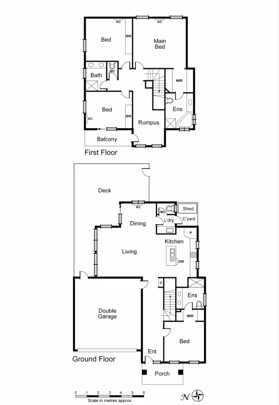 Floorplan of Homely townhouse listing, 1/24 Dunlop Avenue, Ormond VIC 3204
