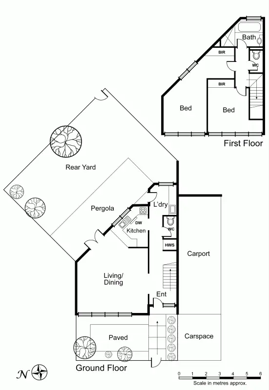 Floorplan of Homely townhouse listing, 4/5 The Terrace, Armadale VIC 3143