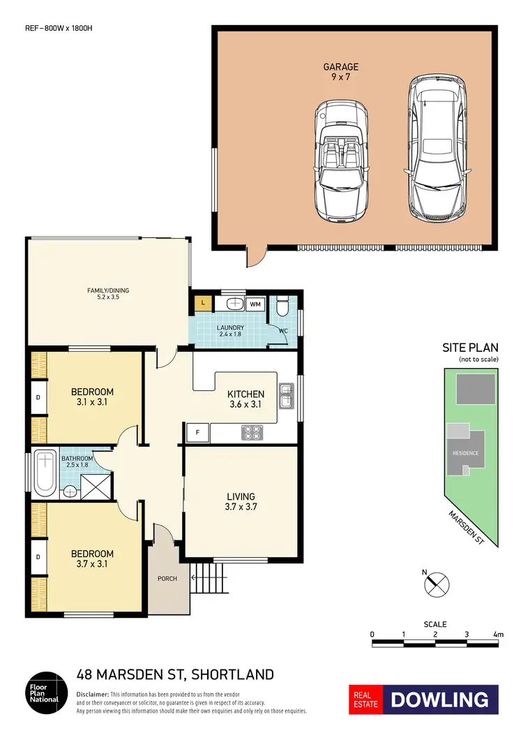 Floorplan of Homely house listing, 48 Marsden Street, Shortland NSW 2307