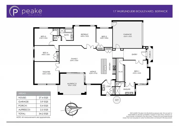 Floorplan of Homely house listing, 17 Wurundjeri Boulevard, Berwick VIC 3806