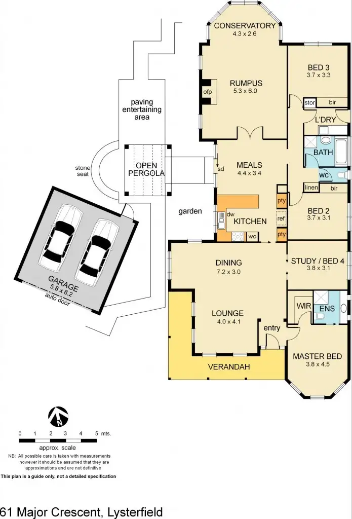 Floorplan of Homely house listing, 61 Major Crescent, Lysterfield VIC 3156
