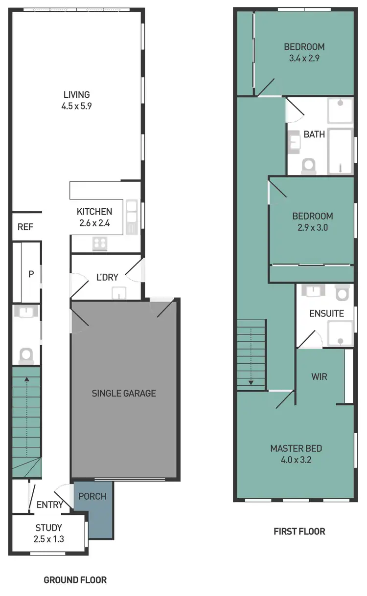 Floorplan of Homely townhouse listing, 2/49 Hope Way, Tarneit VIC 3029