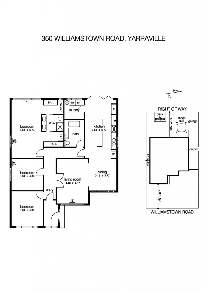 Floorplan of Homely house listing, 360 Williamstown Road, Yarraville VIC 3013