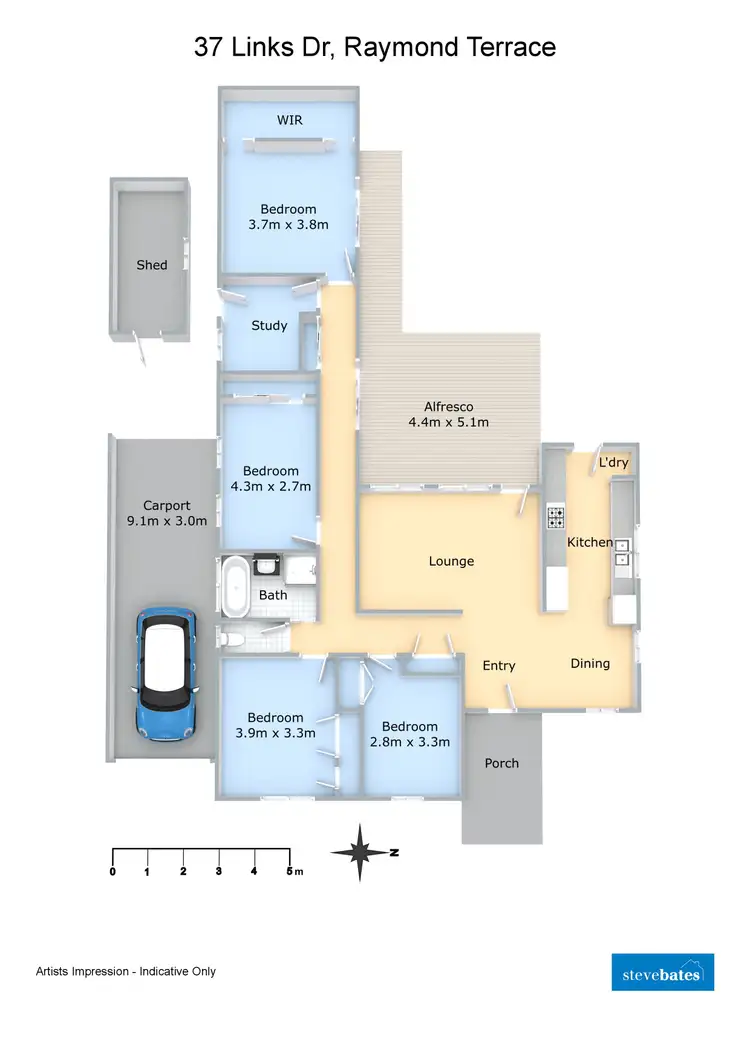 Floorplan of Homely house listing, 37 Links Drive, Raymond Terrace NSW 2324